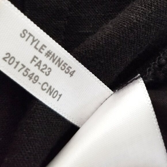 Madewell Wide Leg Cargo Pocket Pants High Waist Linen Blend Black Size 6 $98 - Picture 10 of 16